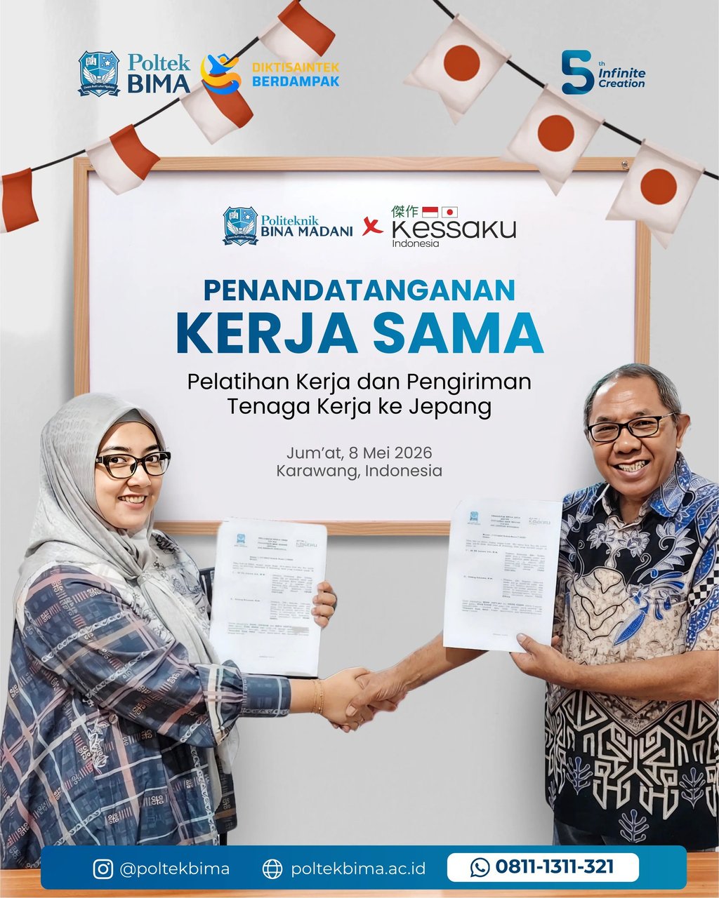 Kerjasama Poltek BIMA & Kessaku