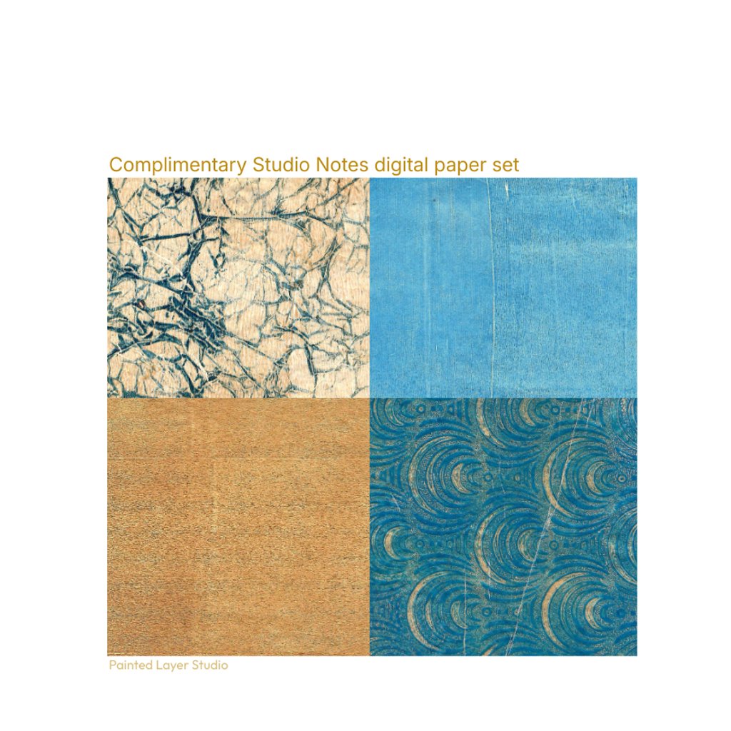 printable collage papers for art journals and mixed media