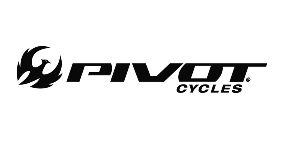 Official Pivot Cycles black logo with phoenix bird emblem and bold italic typography on a white background.
