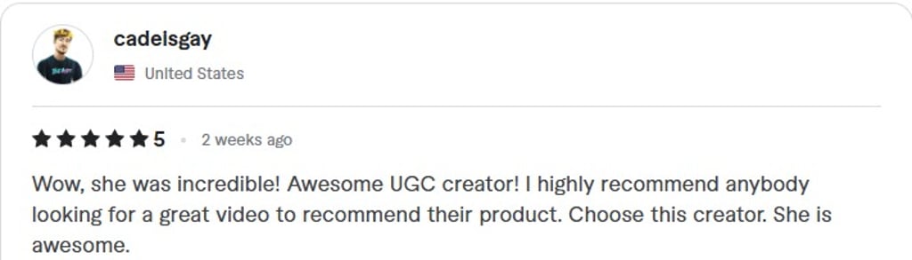 ugc videos for instagram and tik tok review