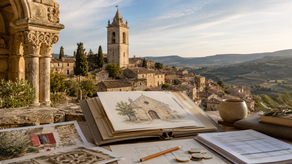 Village occitan plan et financements