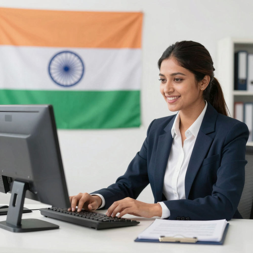 A sleek, modern office space with deep green and charcoal black accents reflecting a premium environmental consulting firm.