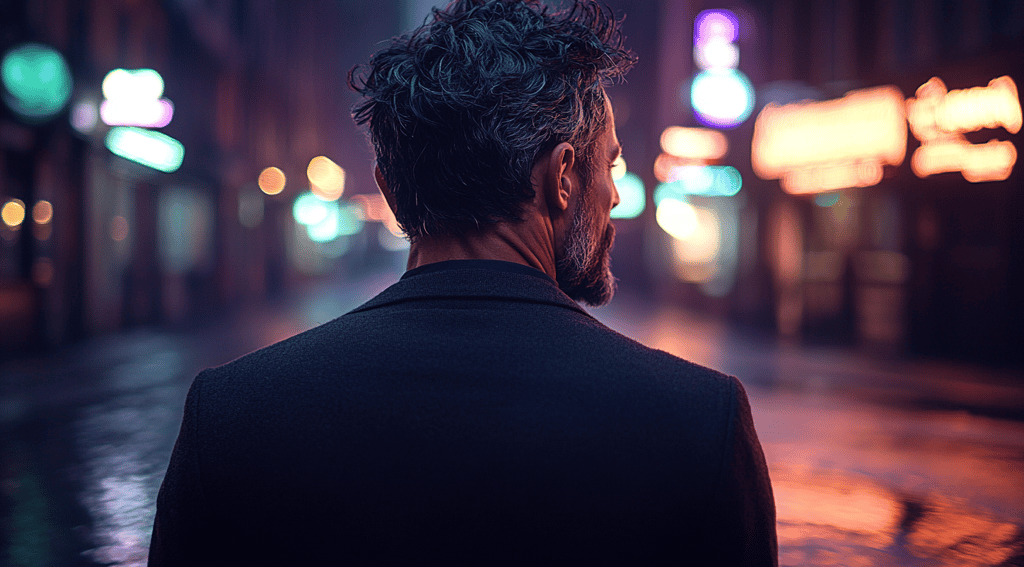 Atlas reviewing several personal brand statement drafts on a laptop.