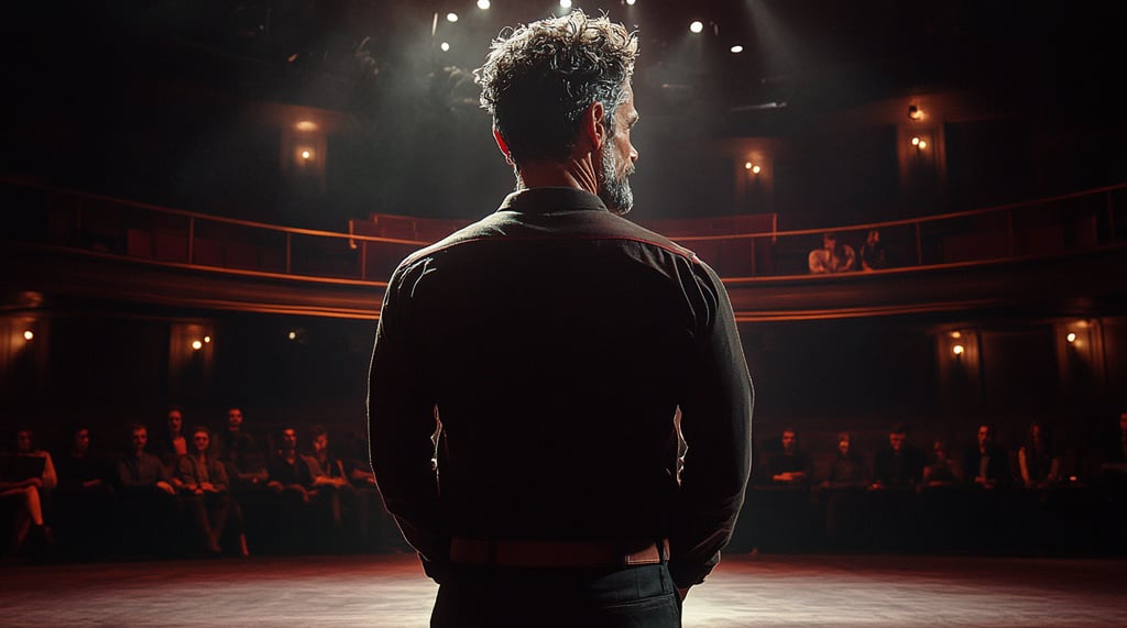 Speaker delivering a powerful keynote to an engaged audience