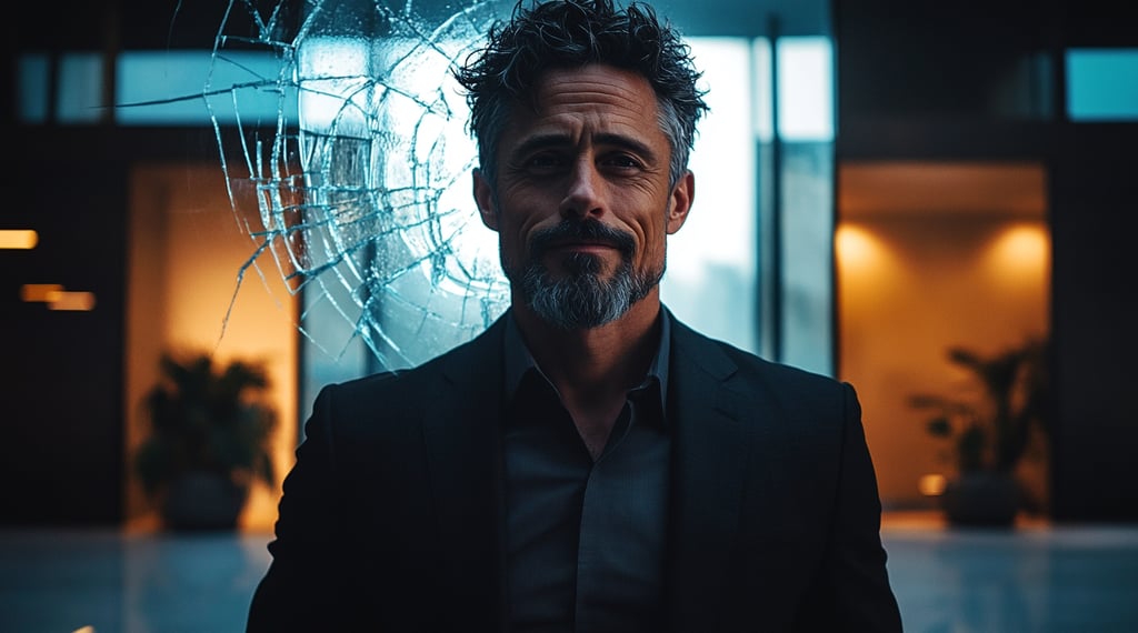 Professional standing in front of a mirror representing common personal branding mistakes that hurt credibility
