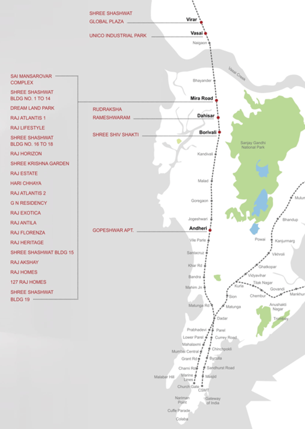 LOCATION RAJ ONE DAHISAR EAST, RAJ ONE, OVARIPADA, DAHISAR EAST, COMMERCIAL PROJECT