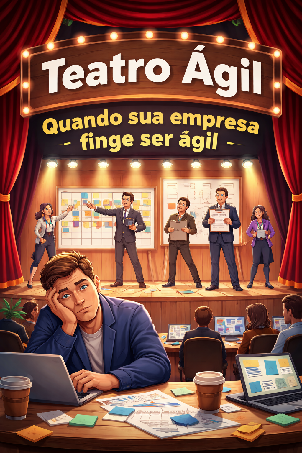 teatro agil em empresas exemplo de falsa agilidade