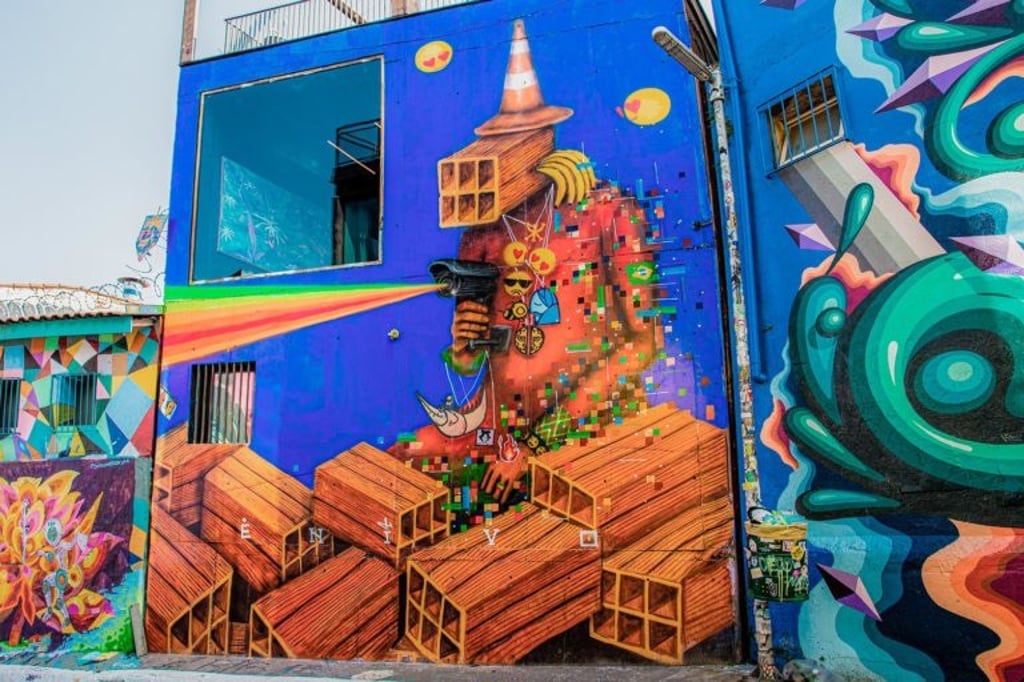 Mural de Enivo y Highgraff en Batman Alley