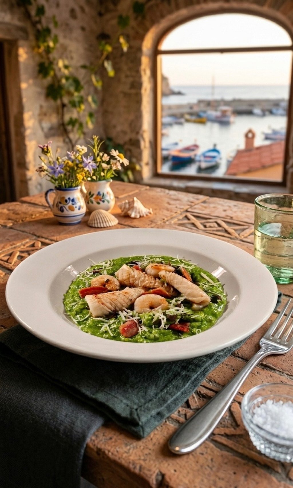 Healthy risotto with calamari recipe