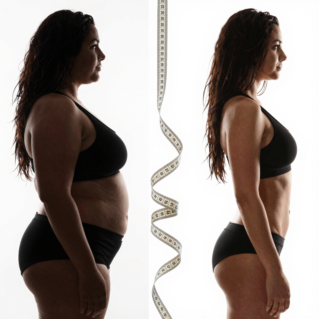 person standing on white digital bathroom scale