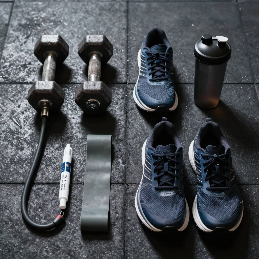 American man motivated to reduce belly fat with targeted exercises and doctor-guided GLP-1 treatment