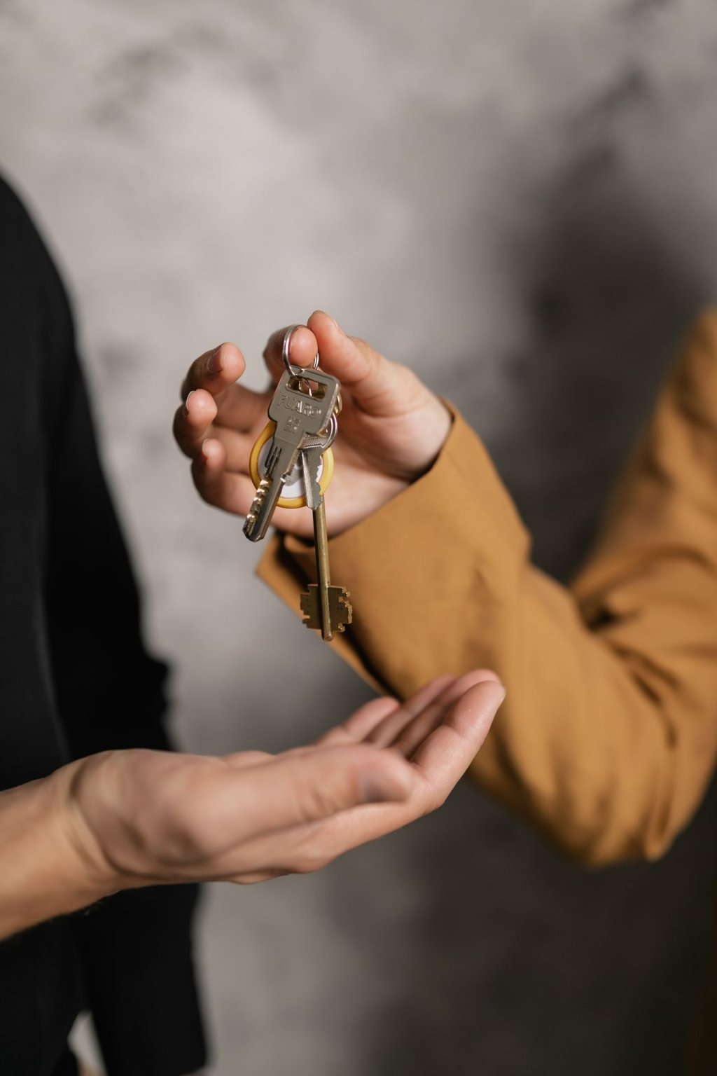 Keys in hand