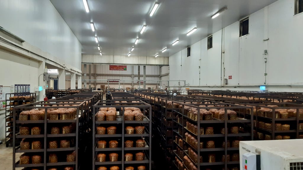 Linha ampla de produção.