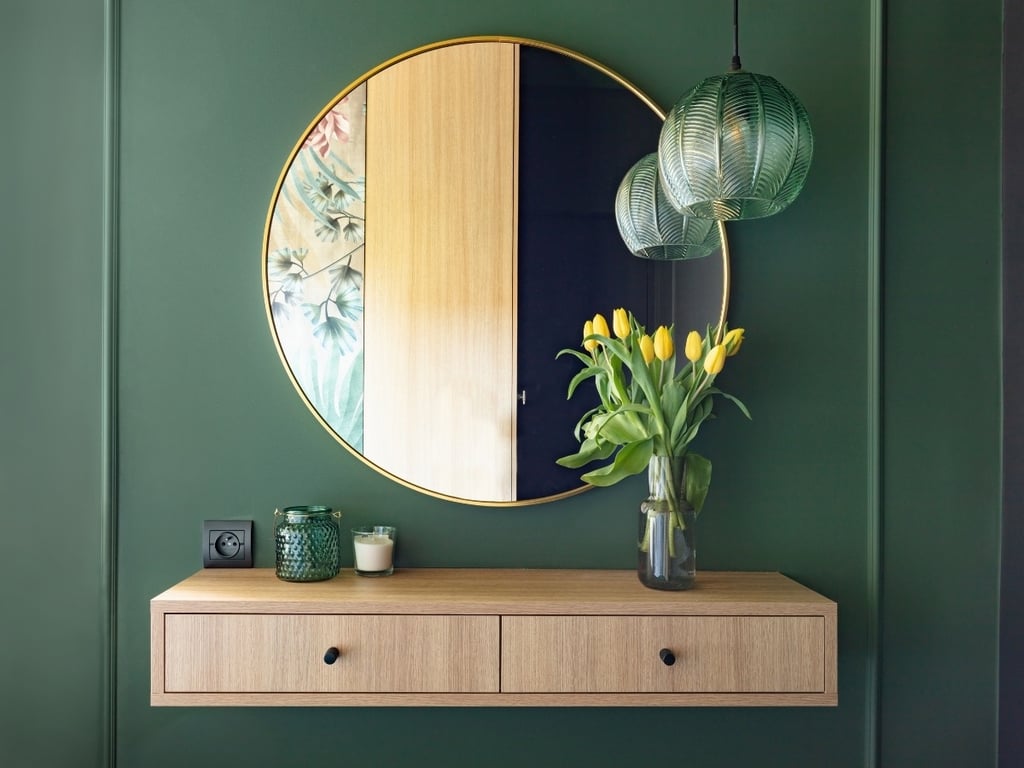 Sala de estar preparada com home staging para venda em Lisboa