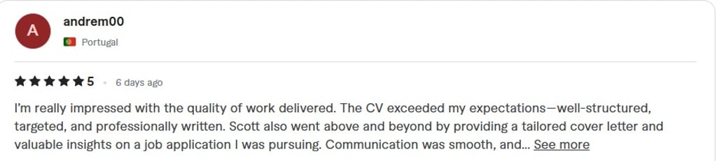 cv writer uk review