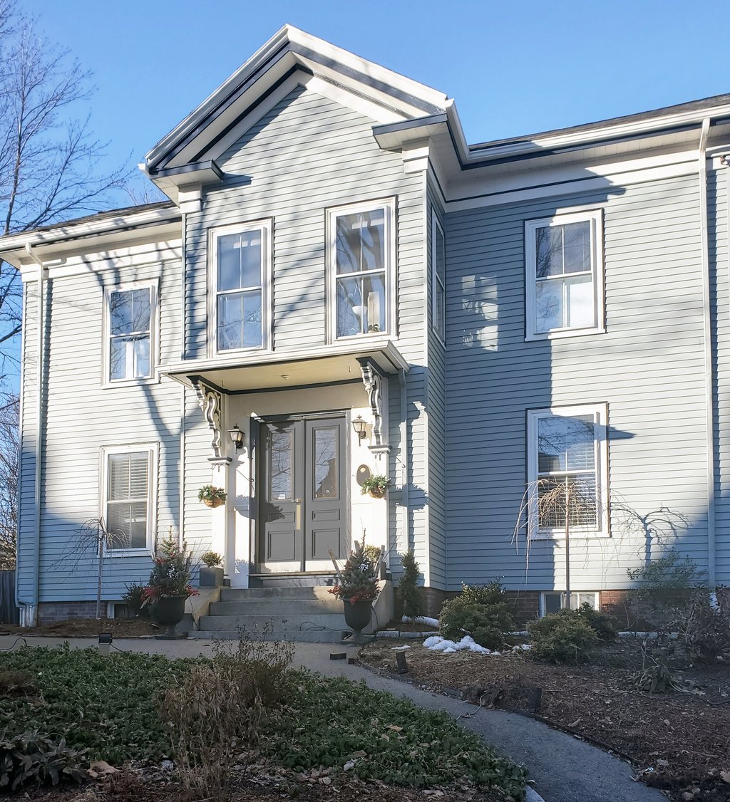 Existing exterior, historic Italianate residence, Arlington MA historic district, Erica Fossati Design