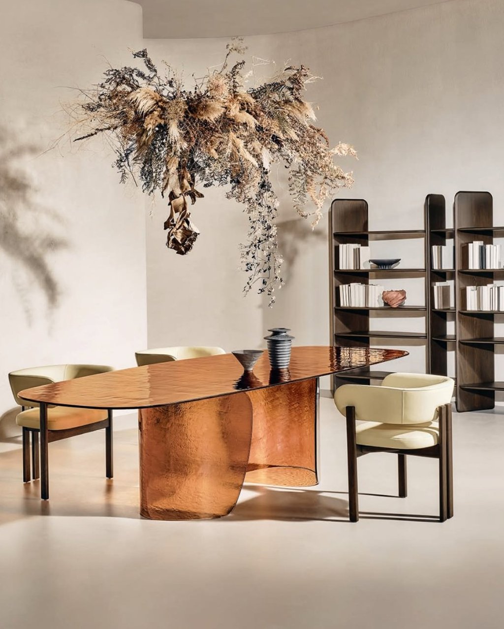 Blur dining table by Naturedesign in a luxury dining room setting — selected by Erica Fossati Design Boston