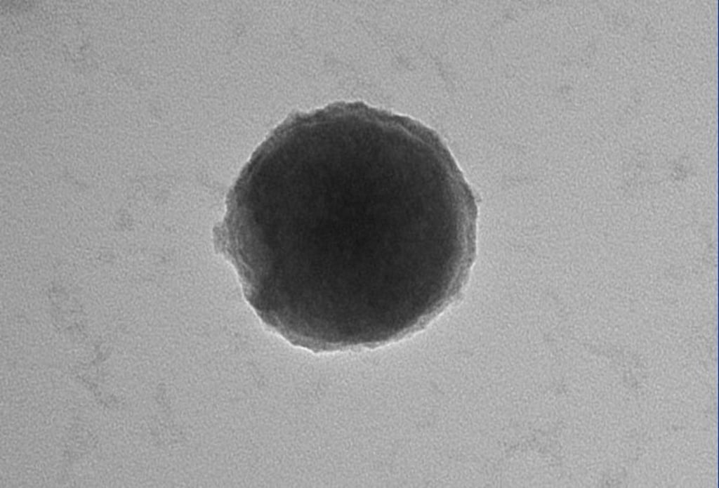 Electron micrograph of liposome vitamin C