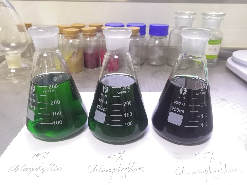 Different amounts of sodium copper chlorophyll
