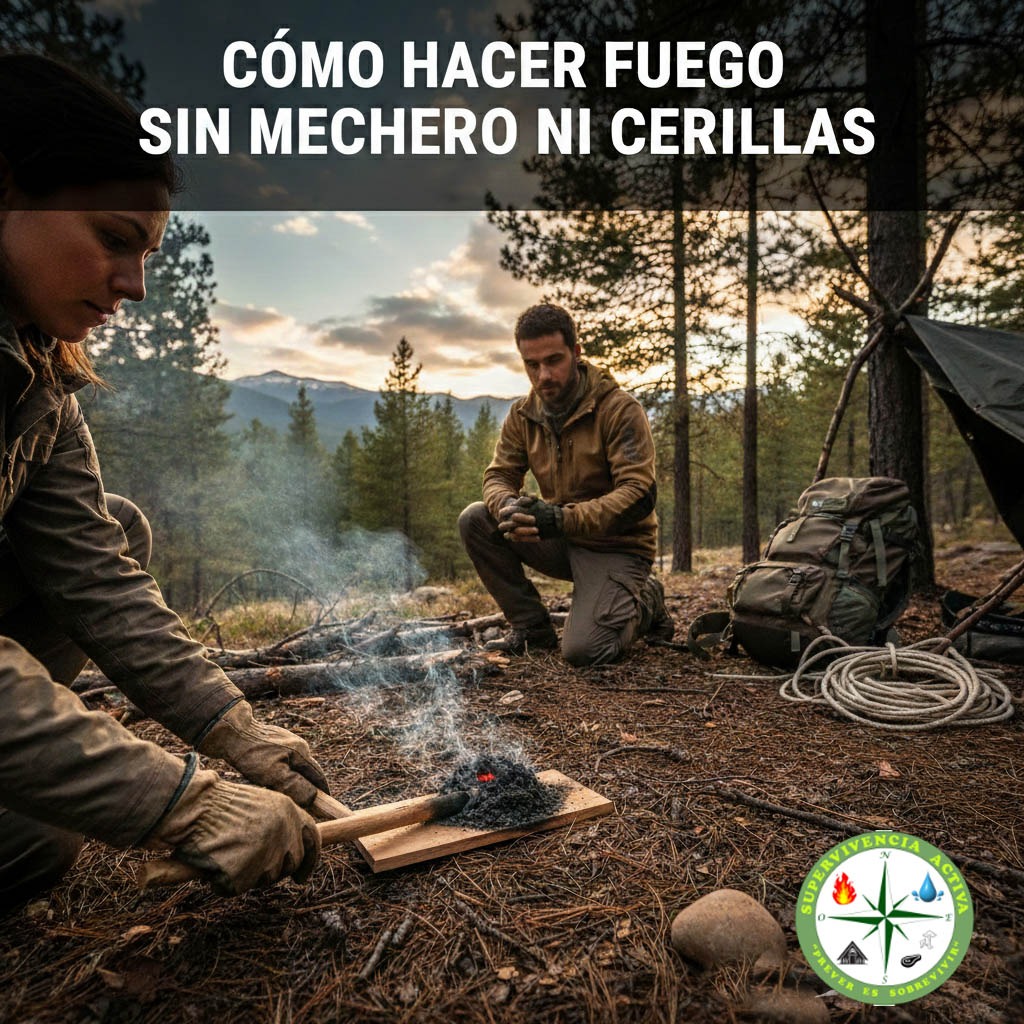 COMO HACER FUEGO SIN MECHERO NI CERILLAS