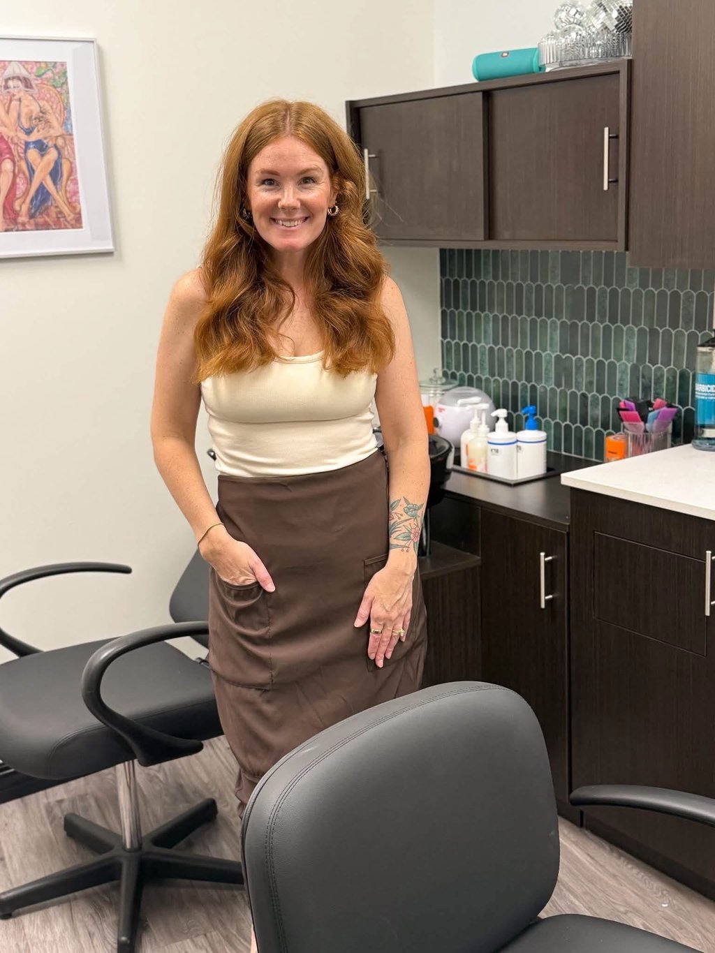 Erica, owner of The Parlour House inside the salon