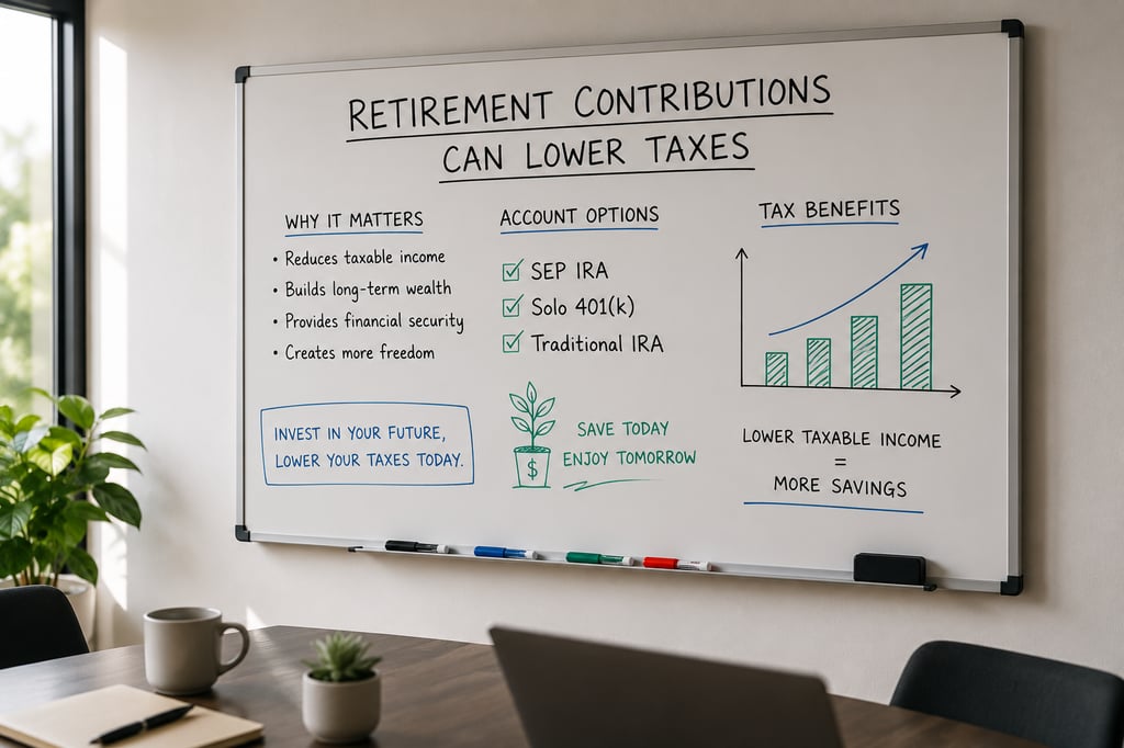 retirement tax strategies for self-employed workers