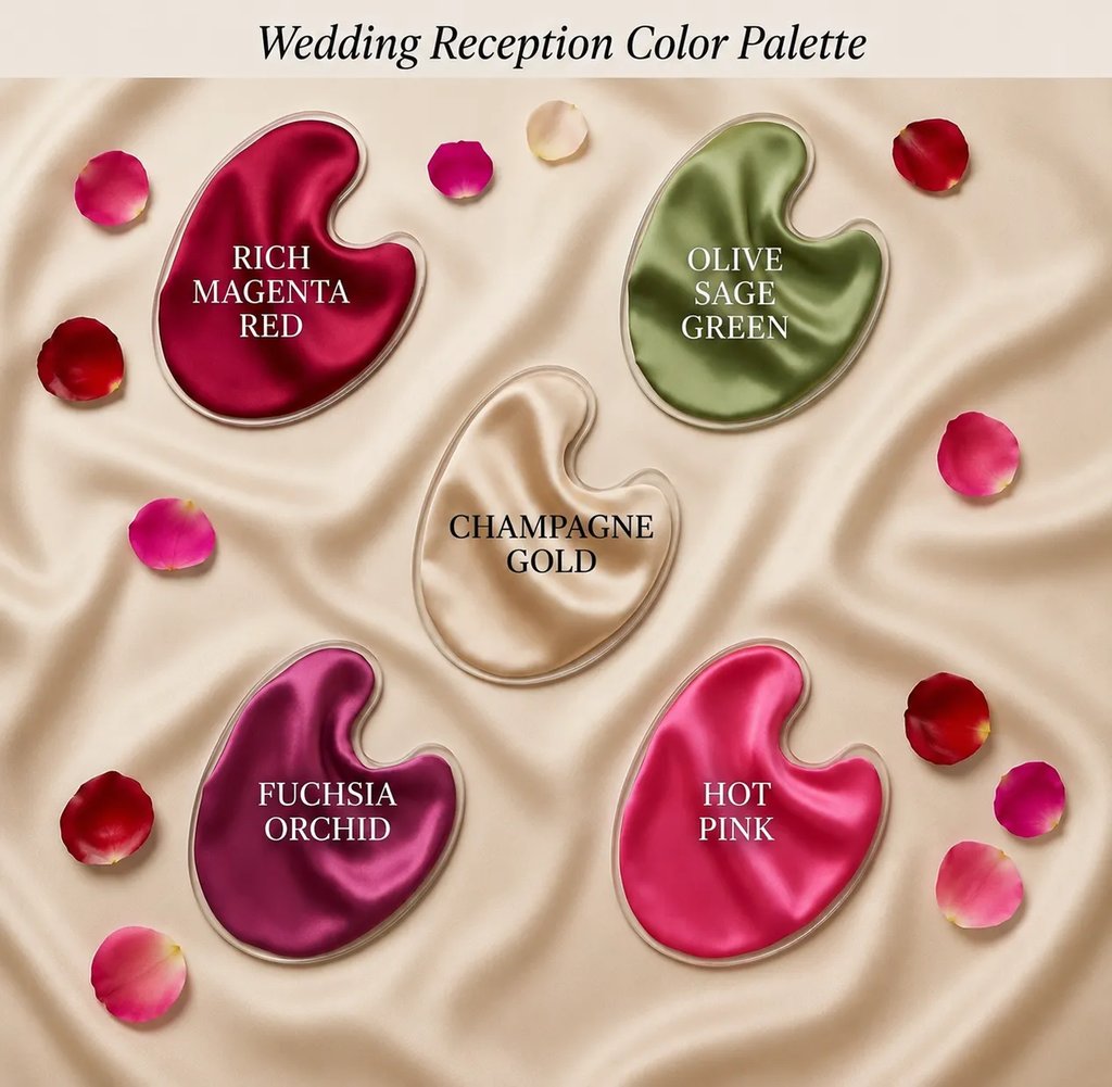 The wedding color palette