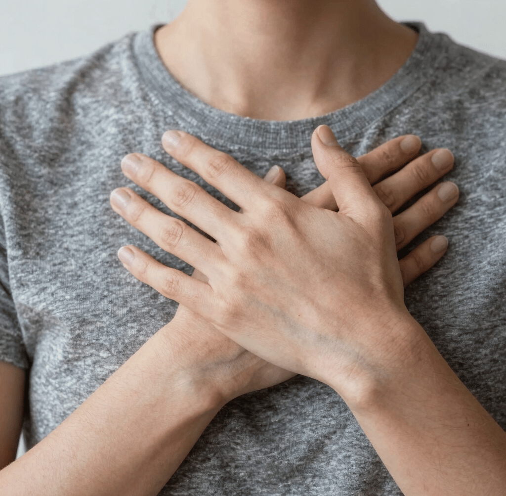 a magnifying glass sitting on top of a piece of paper