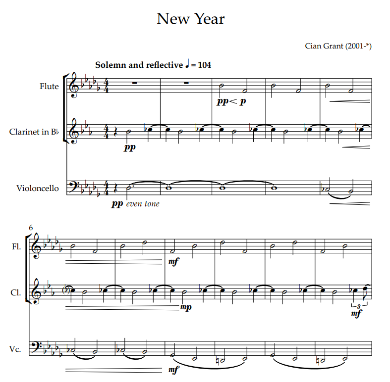 Chamber Trio Sheet Music