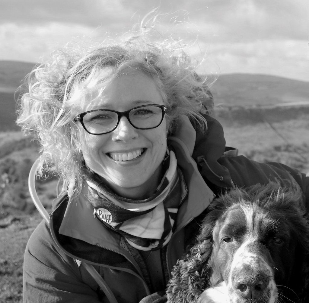 Jenna Louise counsellor with dog in nature