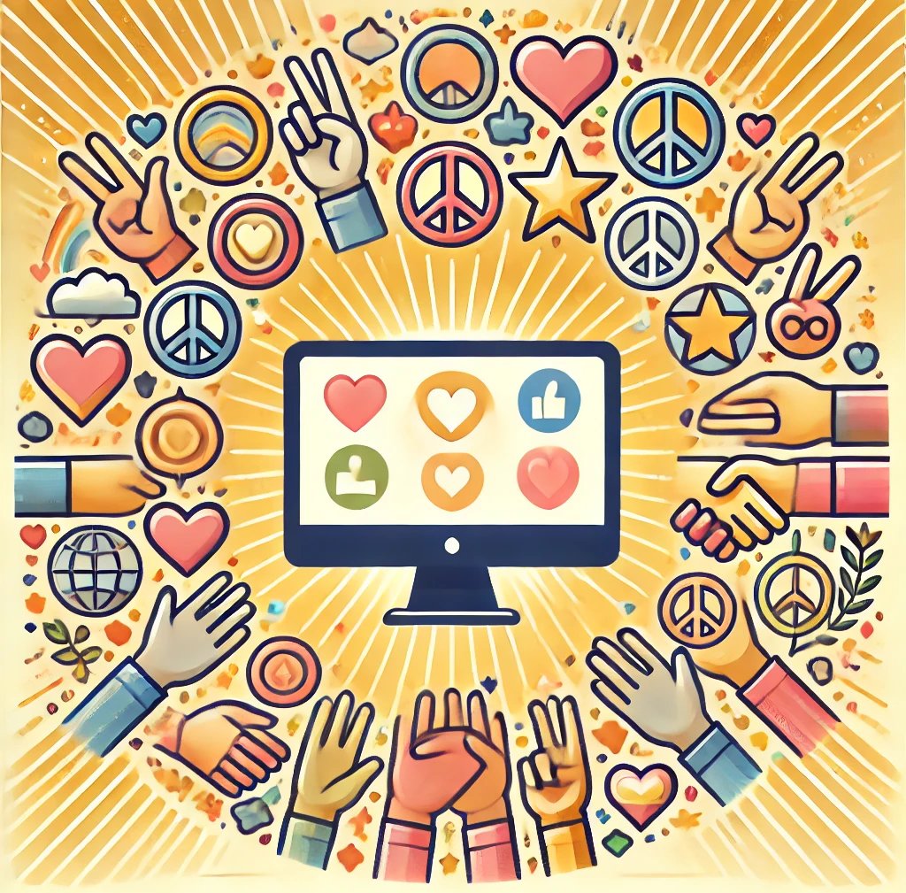 a computer screen with a computer screen showing a computer screen with social media and social