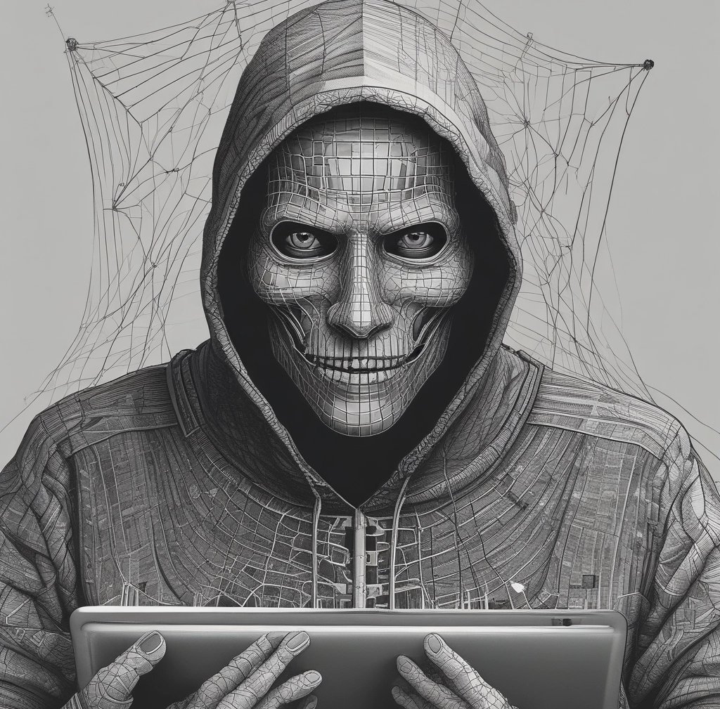  uma pessoa com capuz com um laptop
