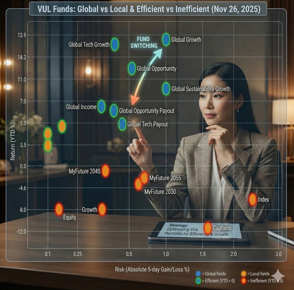 VUL Funds of sun life financial better returns