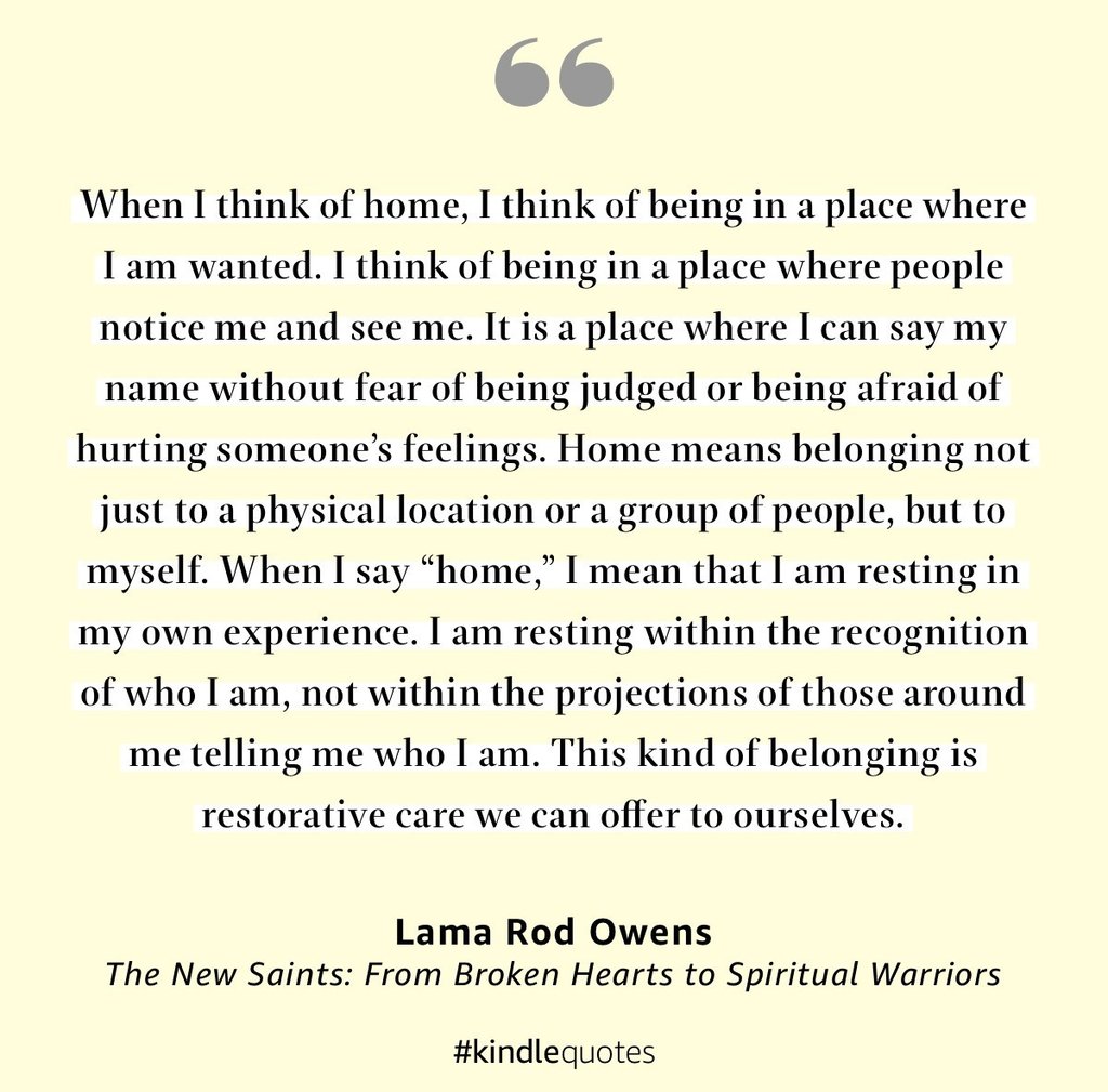 a kindle quote from Lama Rod Owens the new saints: from broken hearts to spiritual warriors