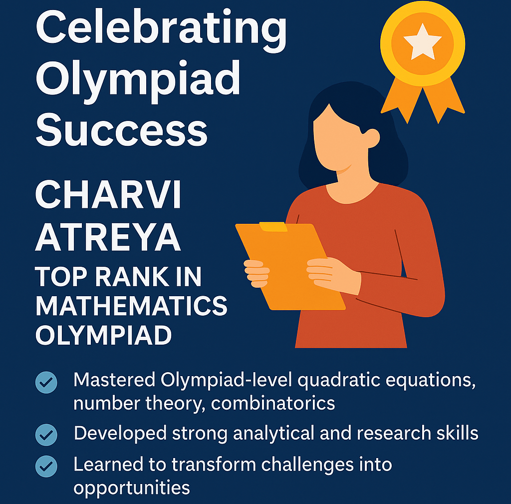 Celebrating Olympiad Success – Charvi Atreya