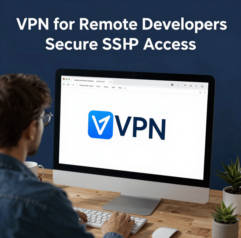 black tablet computer turned on displaying VPN