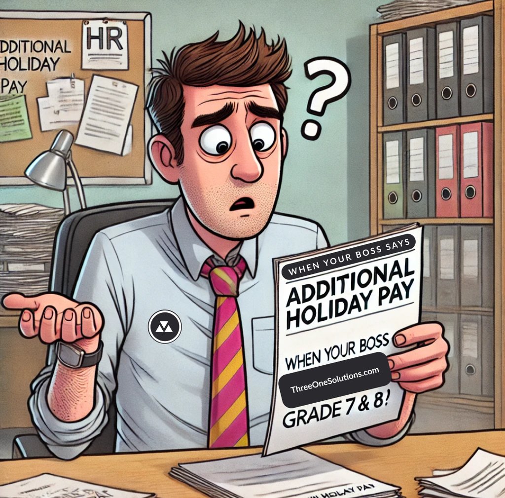 When your boss says Additional Holiday Pay... but you have no idea what that means for Grade 7 & 8!