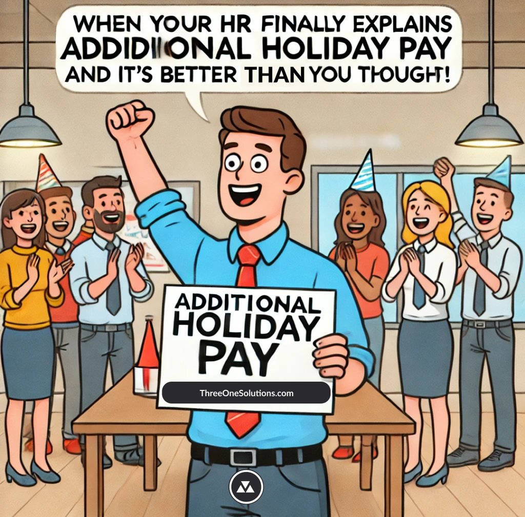 When your HR finally explains Additional Holiday Pay and it's better than you thought!