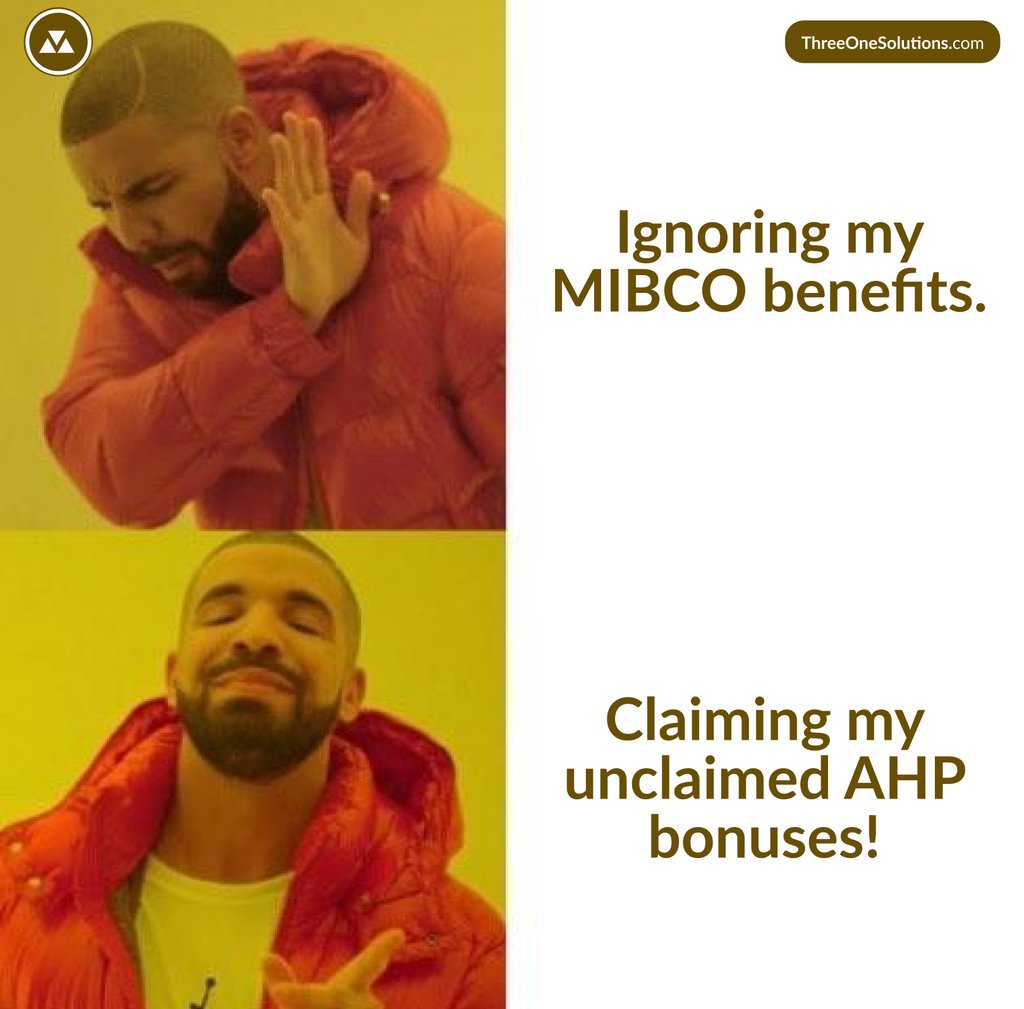 Claiming my unclaimed AHP bonuses!
