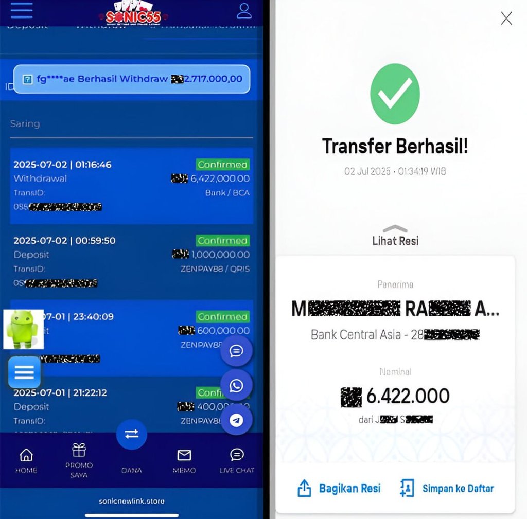 testi sonic55 - bukti pelunasan & pembayaran