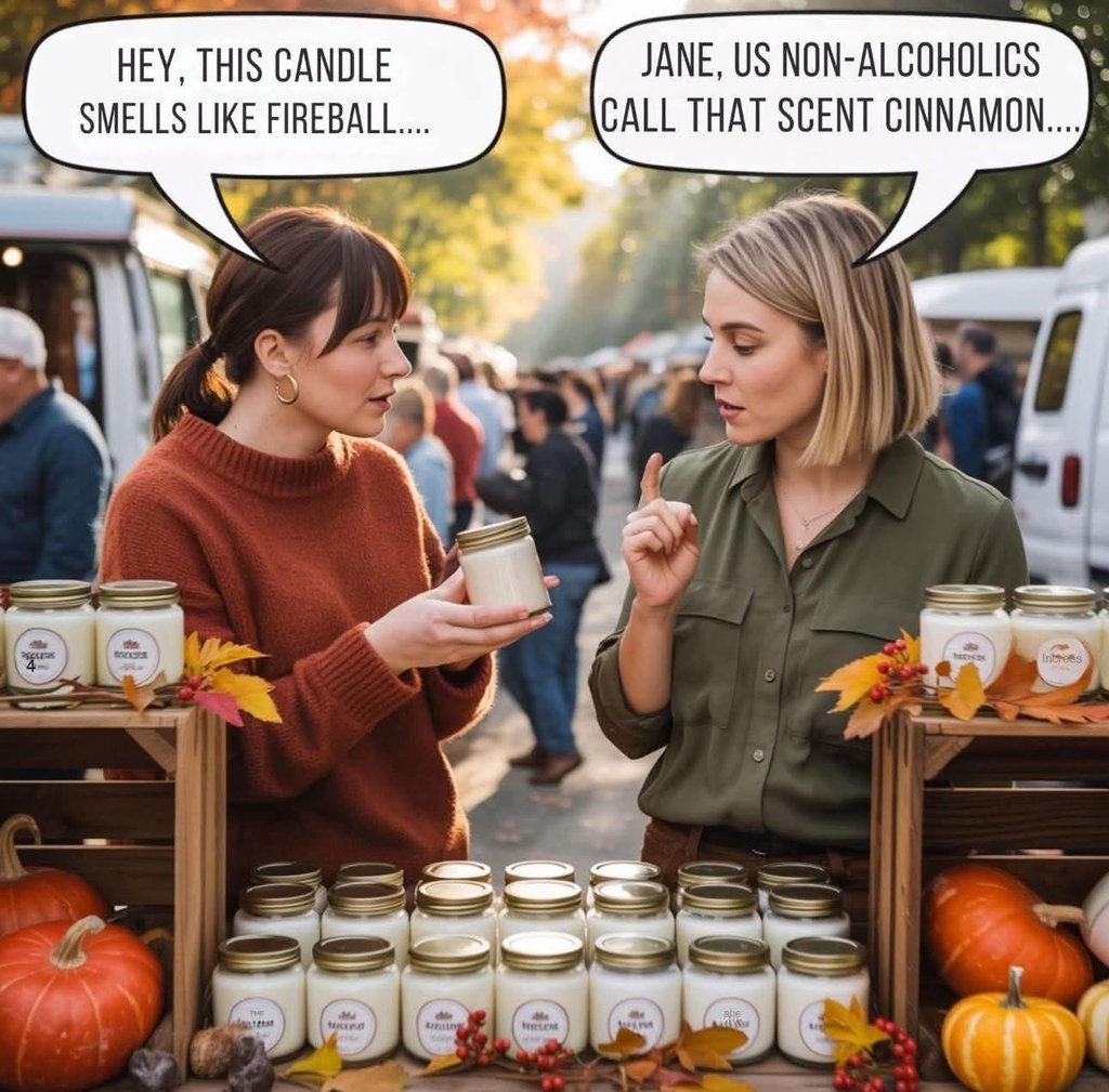 Cinnamon candle, fireball, Apple festival