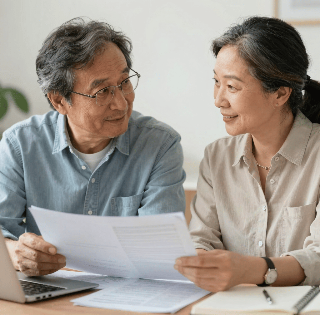 a magnifying glass sitting on top of a piece of paper