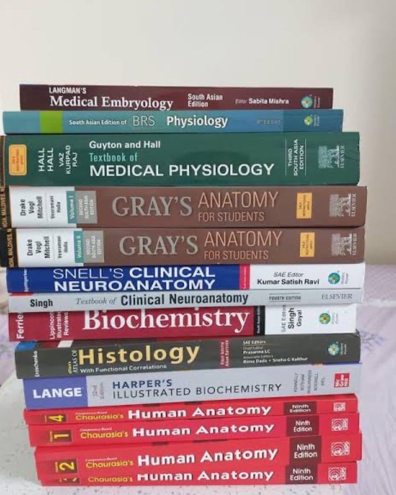 Best books for MBBS first year