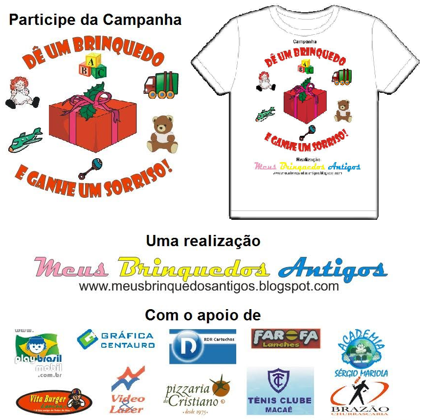 Campanha "Dê um brinquedo e ganhe um sorriso!"