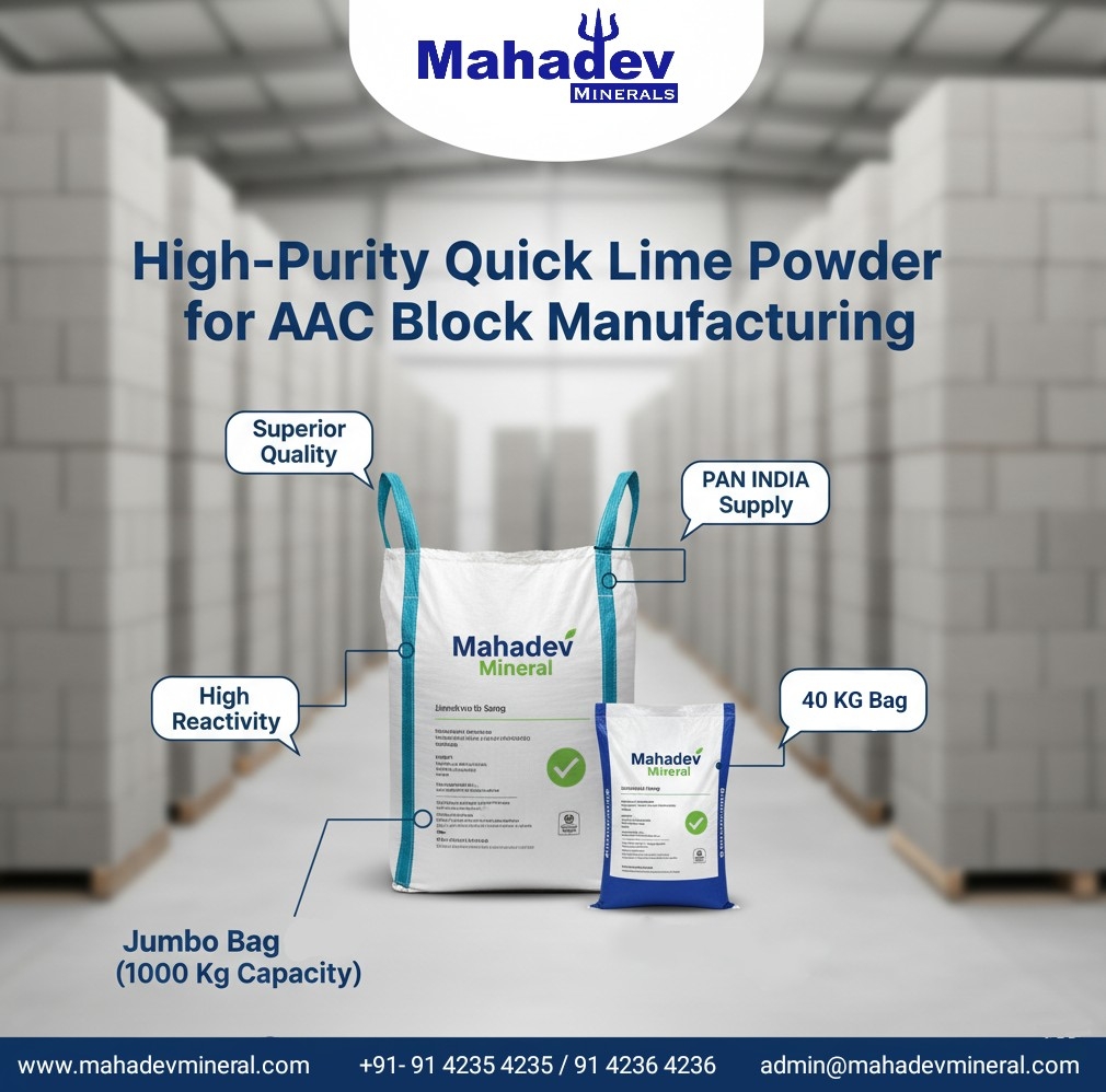 quick lime powder aac