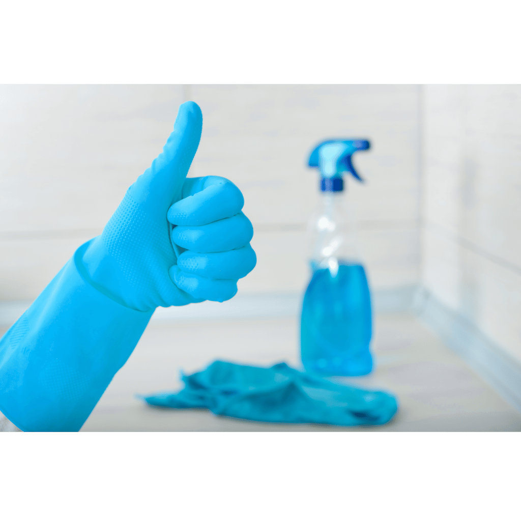 a gloved hand wearing a glove and gloves