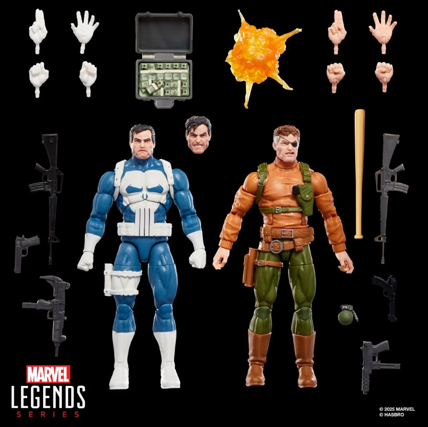 Punisher Marvel Legends Gamerverse Punisher and Nick Fury 6-Inch Action Figures