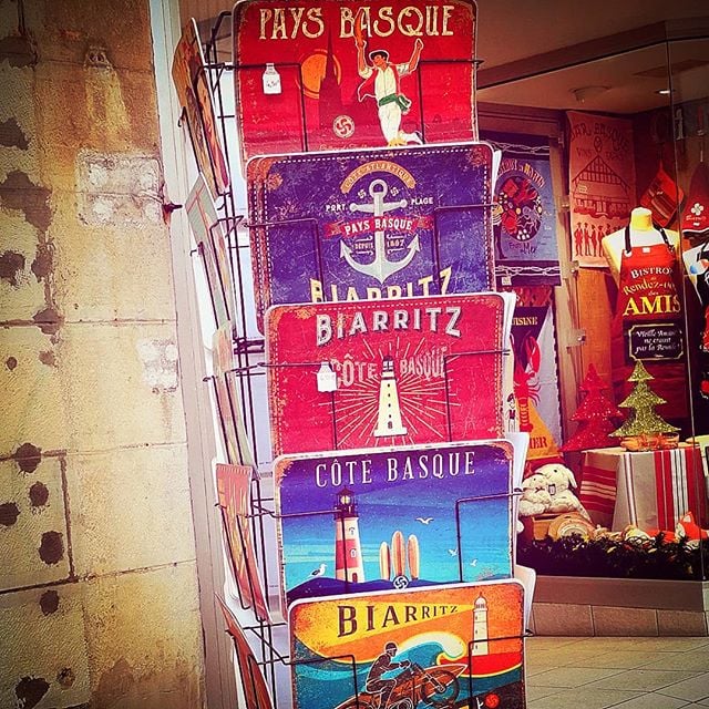 Biarritz postcards.