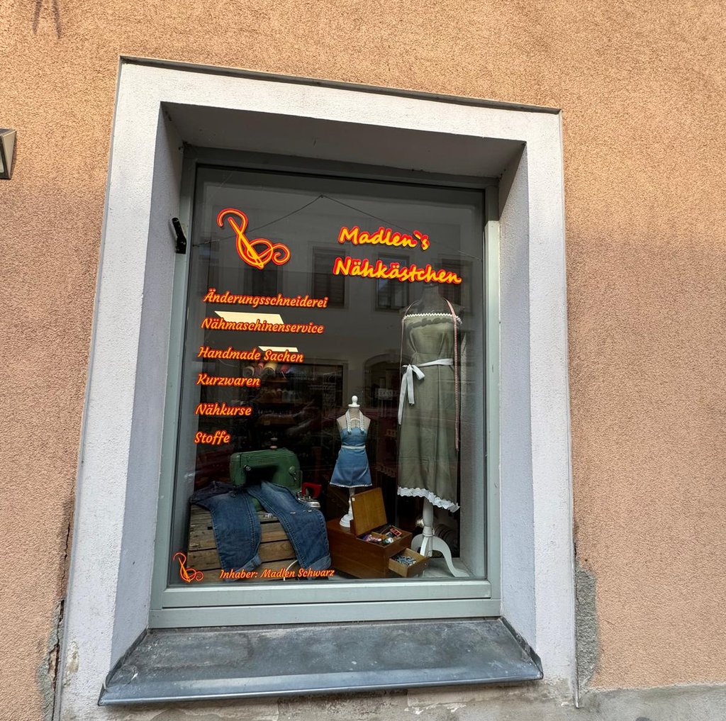 Nähkästchen Schaufenster