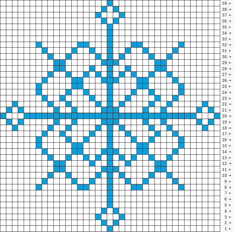 a cross stitch or crochet tapestry pattern